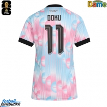 Belgia Jeremy Doku #11 Bortedrakt Dame EM 2024 Kortermet